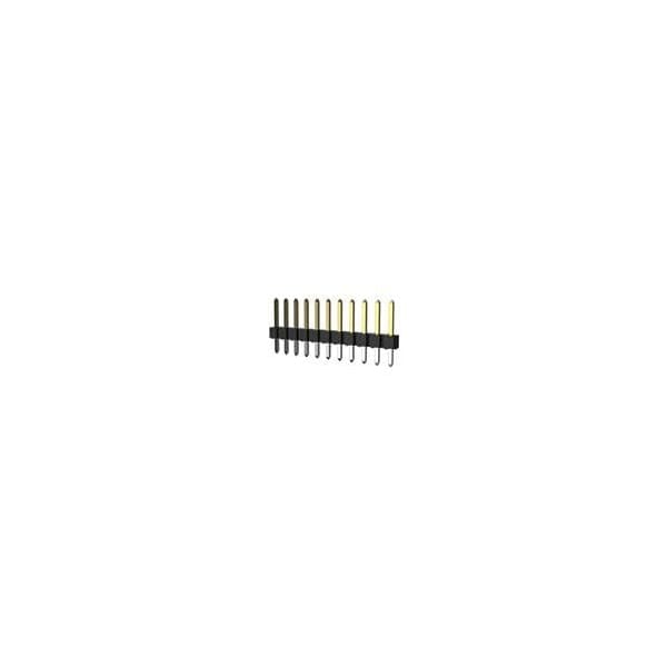 Conector de placa Fci, 6 contactos, 1 fila, macho, recto, terminal de soldadura - 78511-206