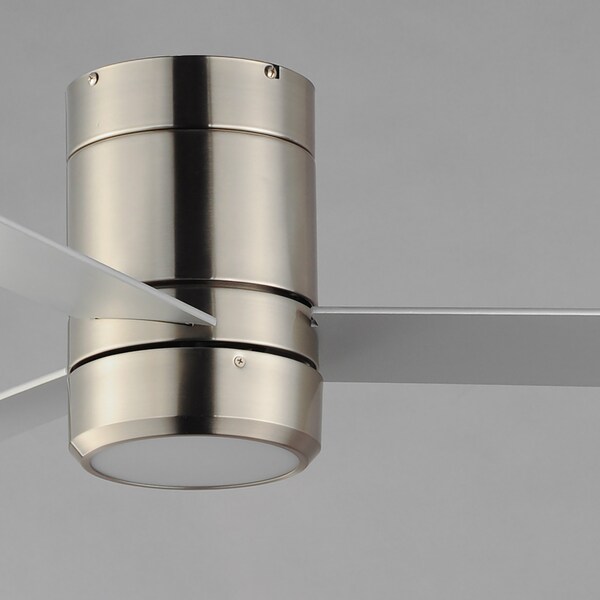 Maxim Lighting Tanker 52'' 3-Blade Hugger Fan w LED Light Kit, Satin Nickel - 88803SN