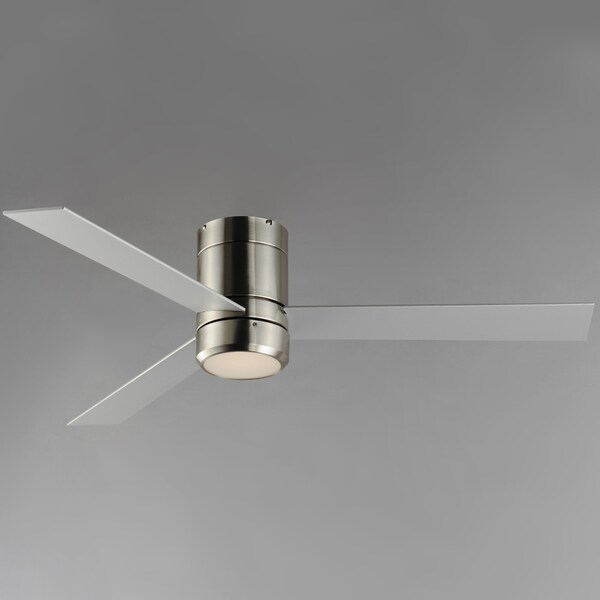 Maxim Lighting Tanker 52'' 3-Blade Hugger Fan w LED Light Kit, Satin Nickel - 88803SN