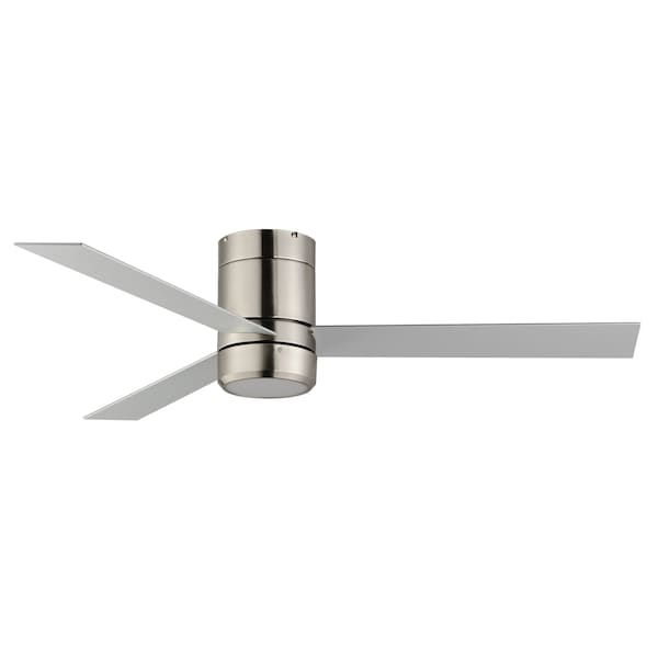 Maxim Lighting Tanker 52'' 3-Blade Hugger Fan w LED Light Kit, Satin Nickel - 88803SN