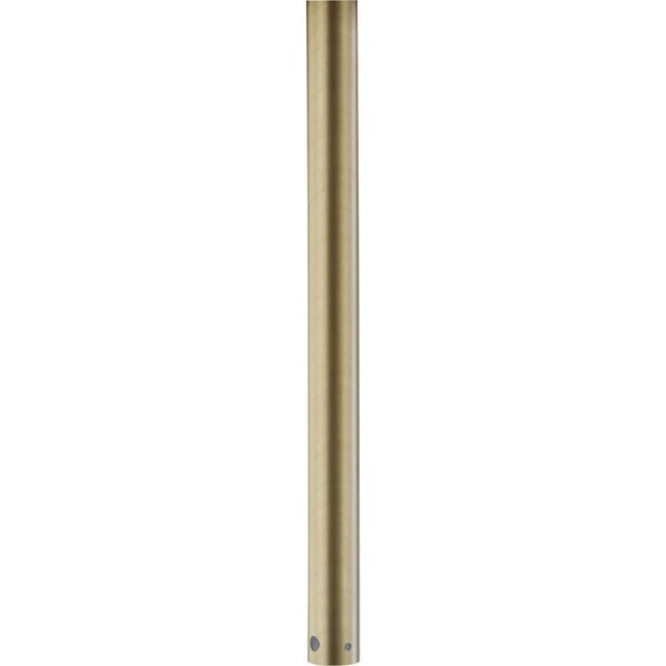 Progress Lighting AirPro Collection 12 In. Ceiling Fan Downrod in Vintage Brass - P2603-163