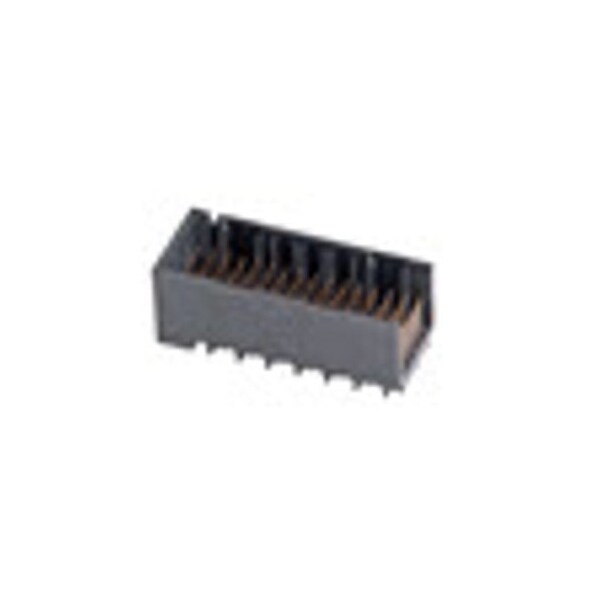 Conector de placa Molex, 96 contactos, 6 filas, macho, recto, paso de 0.074 pulgadas, terminal de inserción a presión.