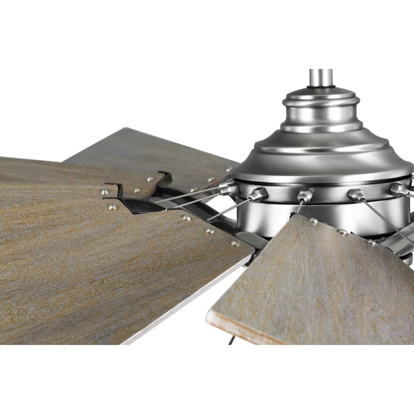 Progress Lighting 6 Speeds, 120V, Antique Nickel, 17-1/2 in W - P250000-081