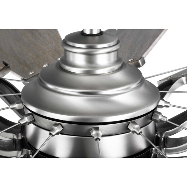 Progress Lighting 6 Speeds, 120V, Antique Nickel, 17-1/2 in W - P250000-081