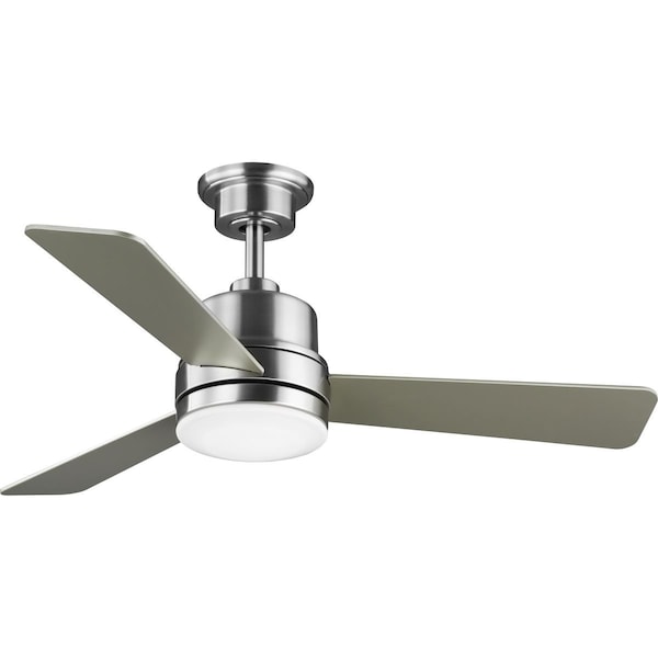 Progress Lighting Trevina II Collection 44" Three-Blade Brushed Nickel Ceiling Fan - P2555-0930K