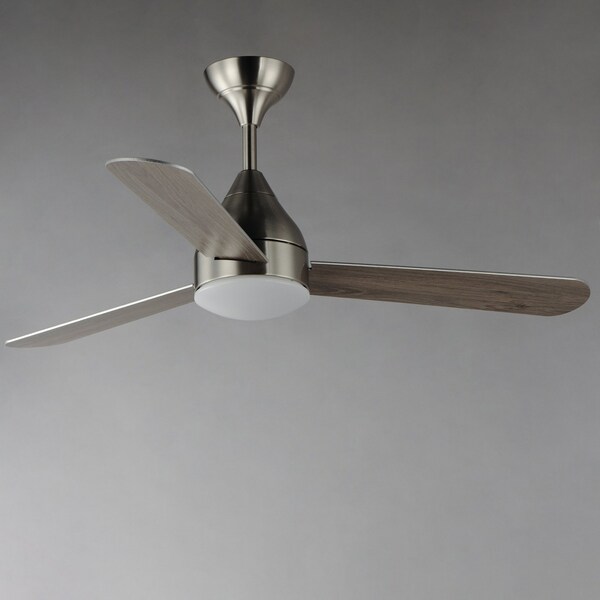 Maxim Lighting Selene 52'' 3-Blade Fan With LED Light Kit, Satin Nickel - 88841SN