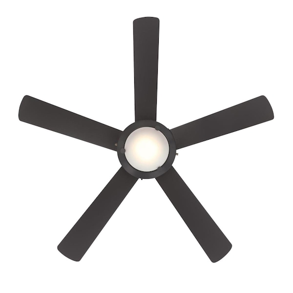 Westinghouse Ceiling Fan Indoor 52In Comet DmLED Esp Rvrs 5Bld Esp/Rch Wlnt Frost Glass - 7307200