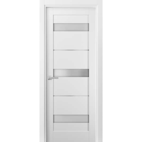 Sartodoors Double Barn Interior Door, 48" x 96", Gray - QUADRO4055ID-WS-24
