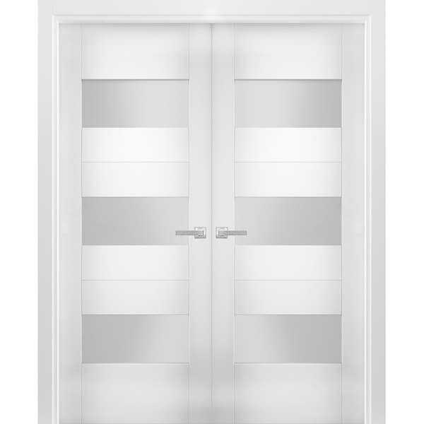Vdomdoors Barn Interior Door, 24" x 80", Light Brown - SETE6003DD-WS-8496