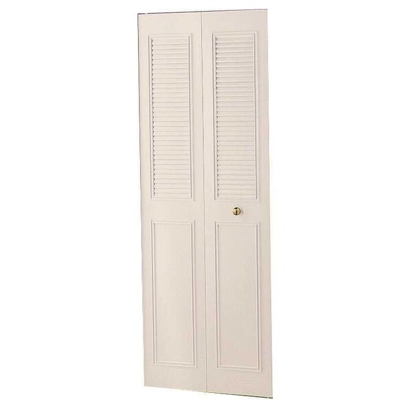 Dunbarton THE CLASSIC METAL BI-FOLD DOOR, BRIGHT WHITE, 2 PANEL, 36X80 IN - 3068CLSCMNBBW