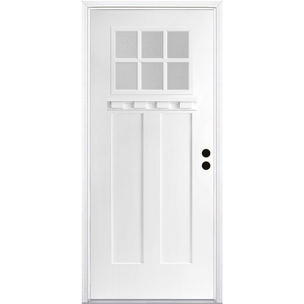 Trimlite Exterior Single Door, Left Hand/Inswing, 1.75 Thick, Fiberglass - 2868LHISPSFHER2066C49161DM