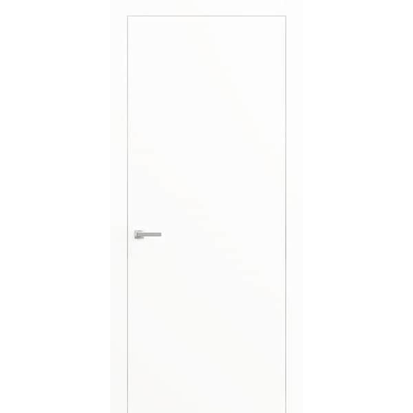 Sartodoors French Interior Door, 30" x 80", White - PLANUM10ID-WSNP-30
