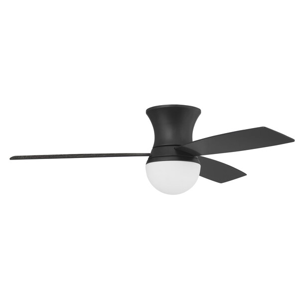 Craftmade 52in Daybreak in Flat Black w/ Flat Black/Greywood Blades - DBK52FB3