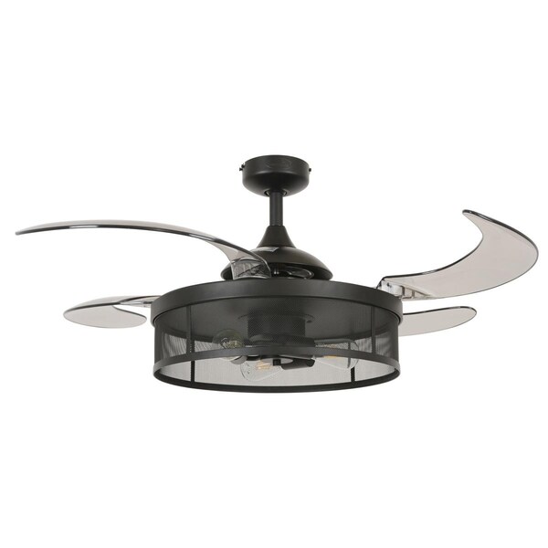Rayo Meridian 48-inch Black AC Ceiling Fan with Light - RA2527178