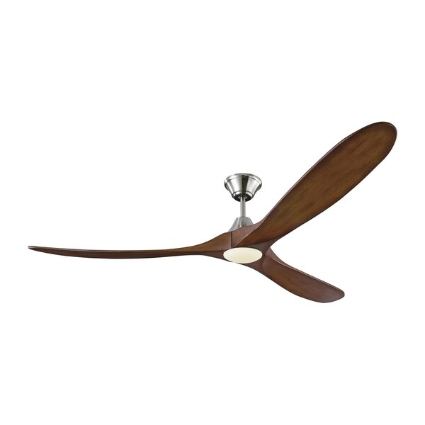 Monte Carlo Maverick 70 Led - Brushed Steel W Koa Blades - 3MAVR70BSKOAD
