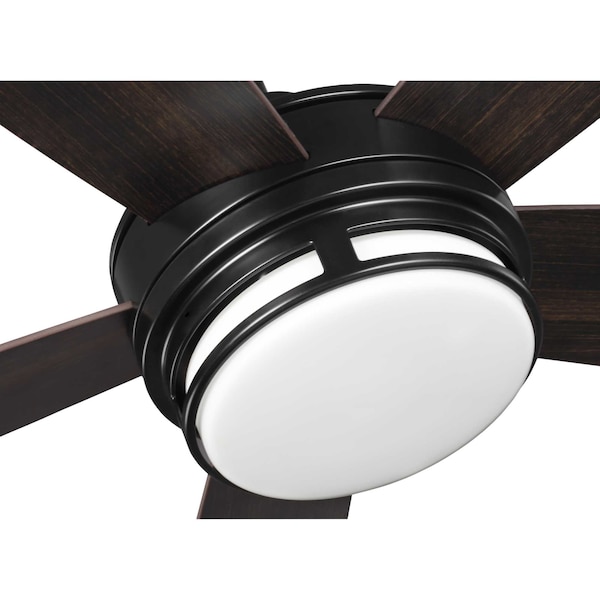 Progress Lighting Albin Collection 54" Indoor/Outdoor Five-Blade Black Ceiling Fan - P250036-031-30