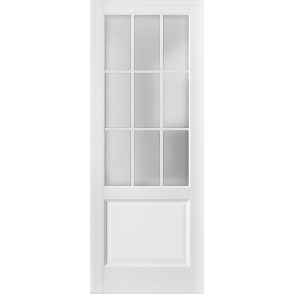 Sartodoors Slab Interior Door, 30" x 84", White - FELICIA3309S-BEM-3084