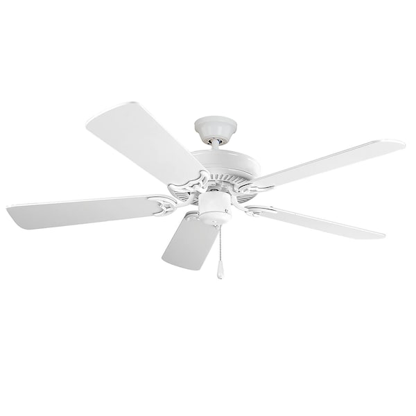 Maxim Basic-Max N/A-Light 52" Wide Matte White Indoor Ceiling Fan - 89905MW