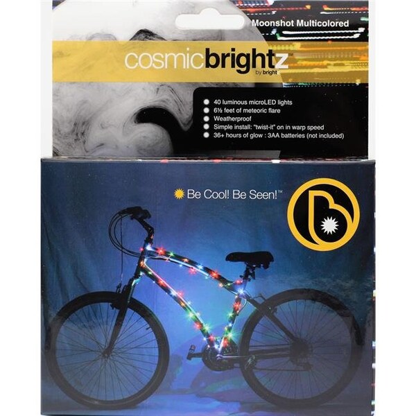Brightz Brightz 9700402 Cosmicbrightz Bike Frame LED Light Kit  Multi-Colored - 9700402