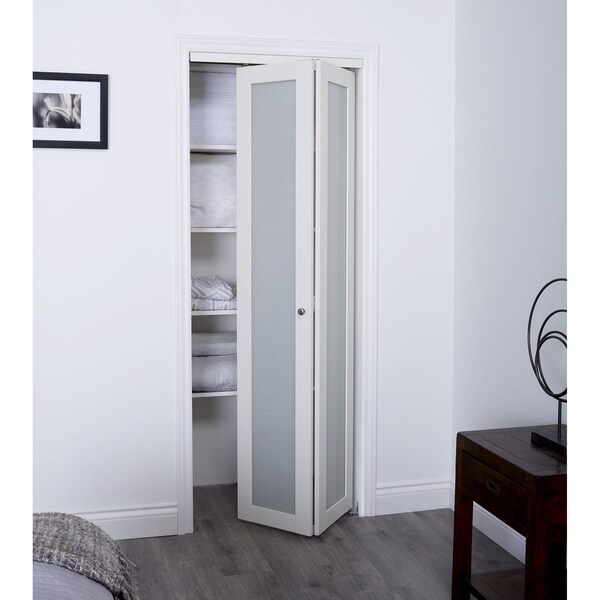 Renin Renin 24 in. x 80 1/2 in. Euro 1-Lite Bifold Door - EU3010BWFGE024080