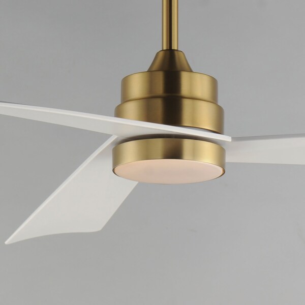 Maxim Lighting Vortex 60'' Indoor Fan with LED Light Kit, Natural Aged Brass - 88839WTNAB