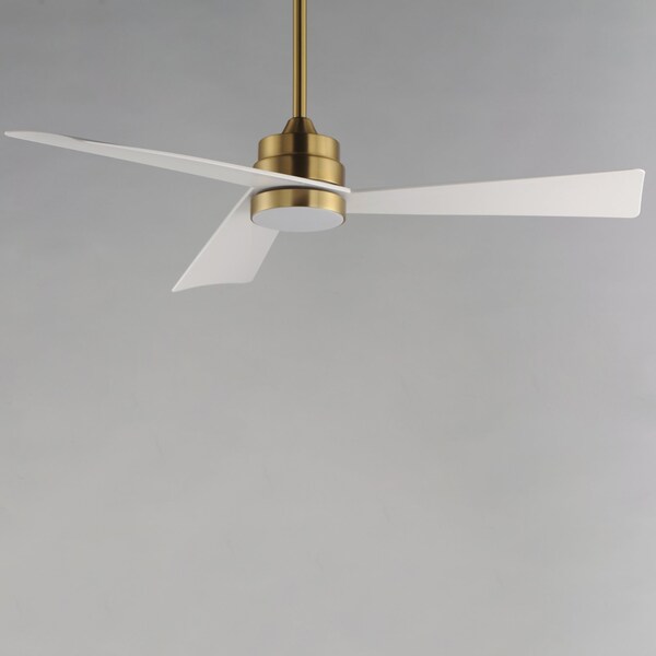 Maxim Lighting Vortex 60'' Indoor Fan with LED Light Kit, Natural Aged Brass - 88839WTNAB