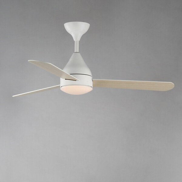 Maxim Lighting Selene 52'' 3-Blade Fan With LED Light Kit, White - 88841WT