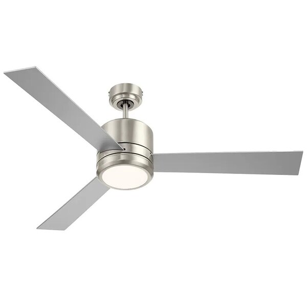 Westgate 52in Reversible Rosewood & Silver Finish Plywood 3-Blade Ceiling & Light - WFL-116-WS-3B-52-30K-BN-RWS