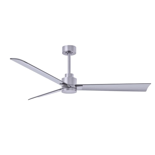 Matthews Fan Co Alessandra 3-Blade Transitional Ceiling Fan In Brushed Nickel Finish, 832709 - AK-BN-BN-56