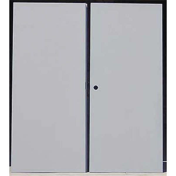 Ceco Security Double Doors, RHR, 80 in H, 60 in W, 1 3/4 in Thick, 18-gauge steel, Type: 3 - CHMDD 50 68-RHR-CYL-ST
