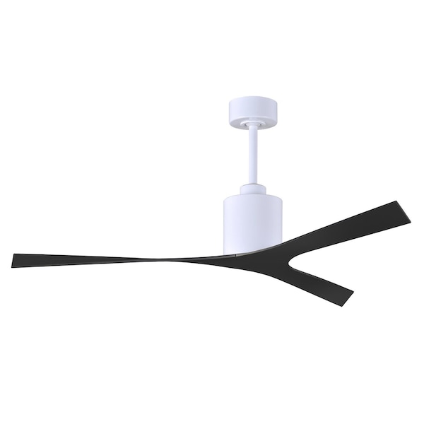 Matthews Fan Co Molly Modern Ceiling Fan In Matte Black Finish With All-Weather 56 in. Abs Blades, 846212 - MK-WH-BK