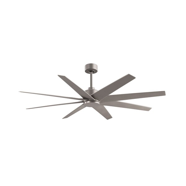 Matthews Fan Co Ariella 8-Blade Ceiling Fan In Brushed Nickel And Brushed Nickel Blades - AN-BN-BN-64