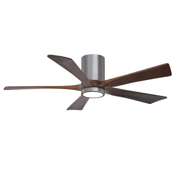 Matthews Fan Co Ir5Hlk Five-Blade Flush Mount Paddle Fan In Brushed Pewter Finish - IR5HLK-BP-WA-52