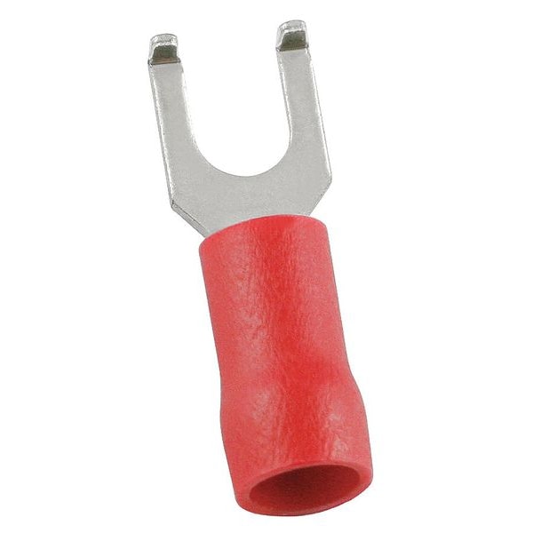 Terminal de horquilla con brida de vinilo de 22-16 AWG #8 Stud PK100 - 24C915 de Power First