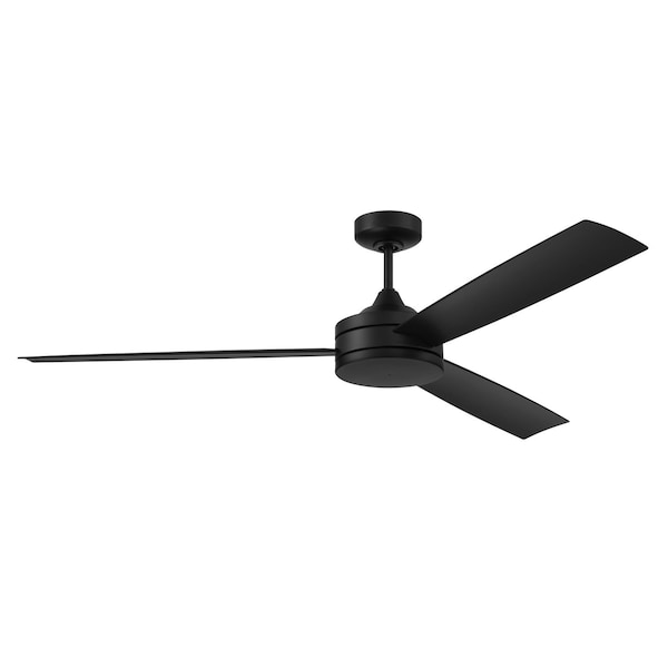 Craftmade 62in Inspo Indoor/Outdoor in Flat Black w/ Flat Black Blades - INS62FB3