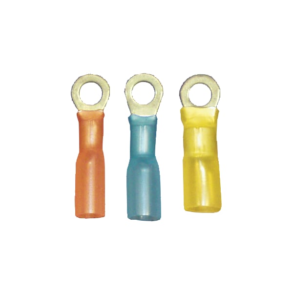 Terminal de Anillo Termocontraíble AWG 12-10 para Tornillo de 5/16" PK25 - 164406-025