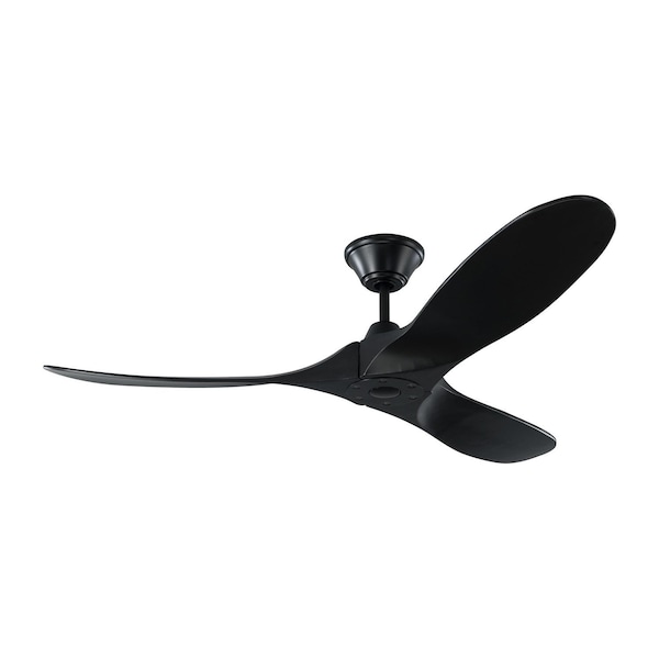 Monte Carlo Maverick 52 - Matte Black W Matte Black Blades - 3MAVR52BKBK