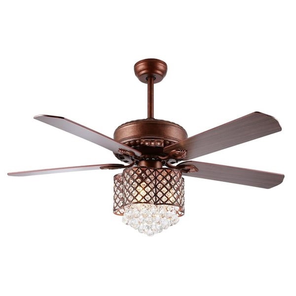Safavieh Kelso Ceiling Light Fan, Oil Rubbed Bronze - CLF1015A