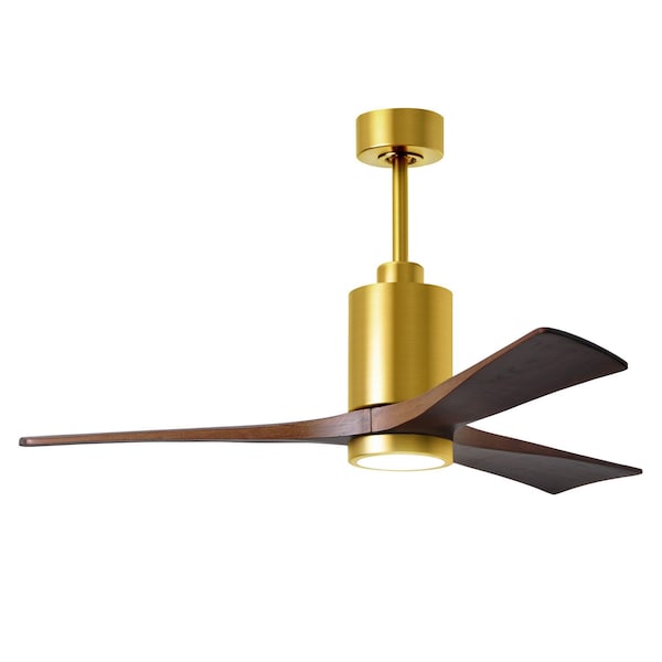 Matthews Fan Co Patricia-3 52in Ceiling Fan With Led Light Kit, 765227 - PA3-BRBR-WA-52