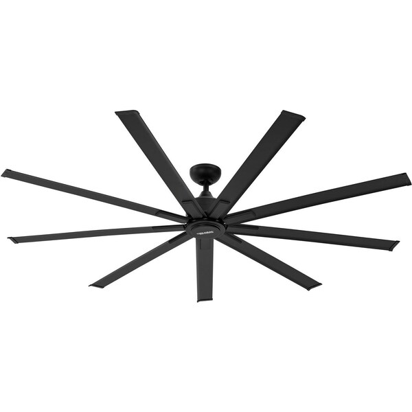 Global Industrial 72 Industrial Ceiling Fan, 6 Speeds with Controller, Matte Black - 293047