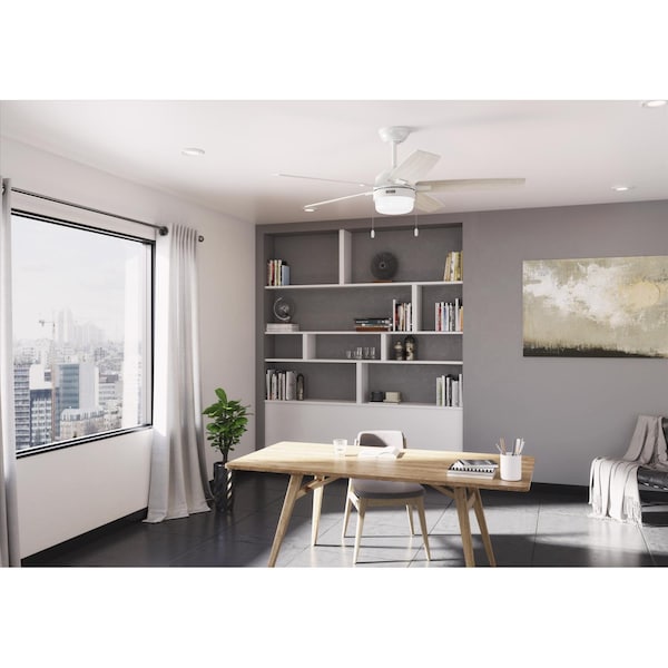 Hunter Hunter Anisten 52 in. White LED Indoor Ceiling Fan - 52487