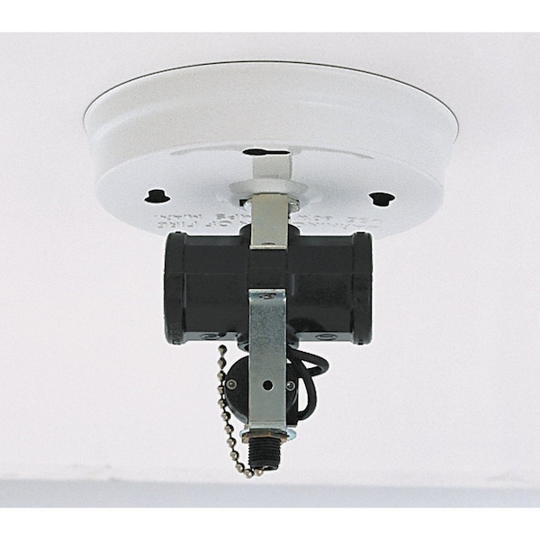Satco 2-Light Bent Glass Fixture Holder W/ Pull Chain Swtch White 4-3/4in Dia 5in Hght Includes Hardware - 90/235