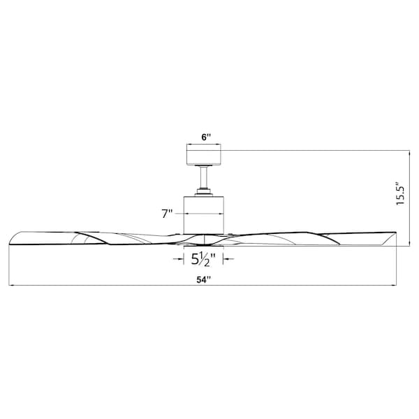 Modern Forms 5 Blades, 120 V, 54 in W - FR-W1811-5