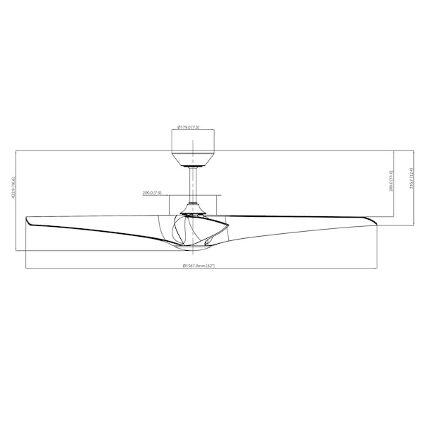 Modern Forms Fans Zephyr Indoor or Outdoor Smart Ceiling Fan 2700-3000-4000-5000K LED in Matte Black/Distressed Koa - FR-W2401-62L-MB/DK