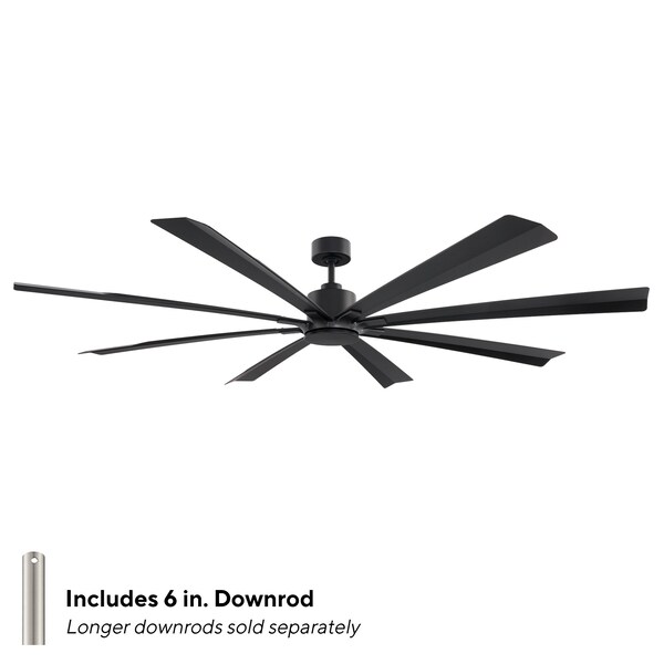 Modern Forms Fans Size Matters Indoor or Outdoor Smart Ceiling Fan in Matte Black - FR-W2403-84-MB