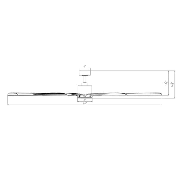 Modern Forms Fans Size Matters Indoor or Outdoor Smart Ceiling Fan in Matte Black - FR-W2403-84-MB