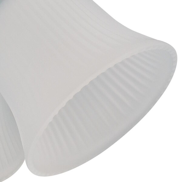 Westinghouse Ceiling Fan -Light Kit 3Lgt Cluster White Finish Frosted Ribbed Glass - 7784700