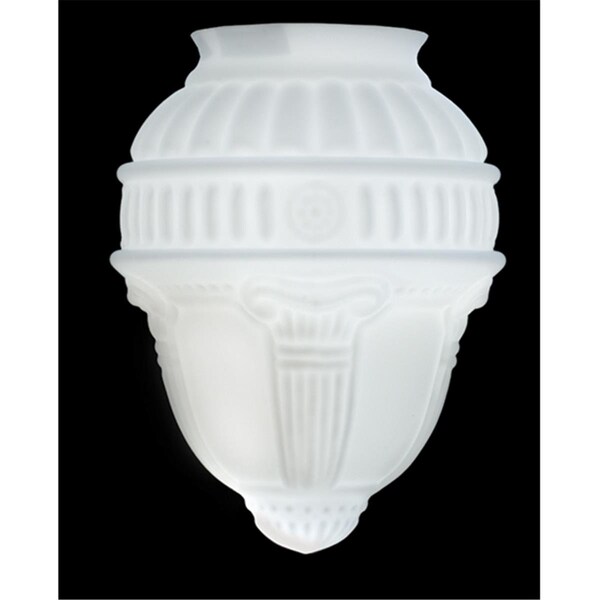 Meyda 5 Inch W Frosted Shaped Shade/3.25 Inch Fitter - 101465