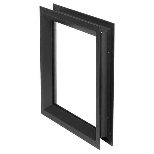 National Guard Window Frame Kit, H. 6 In, W. 27 In - L-FRA100DKB-6X27