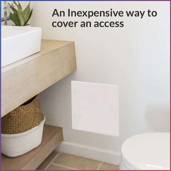 American Built Pro Access Cover, 12 in x 12 in White Plastic Onepiece, 20PK - ACF - 1212 P20